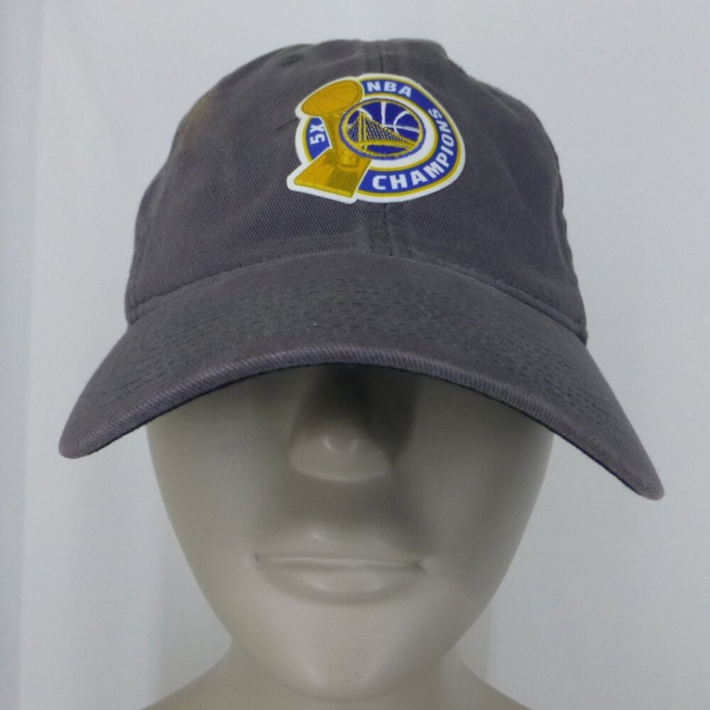 Adidas Golden State Warriors 5 Times NBA Champion Adjustable Hat (Bleach Stain)
